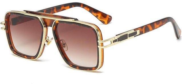Dita Sonnenbrille, Vollrand, quadratisch, Metall, beige, Unisex - Bild 1