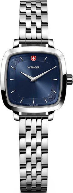 Wenger Damenuhr, Quarz, Edelstahl, Blau, 27 mm, 5 ATM - Bild 1