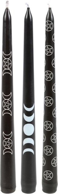 Something Different Magische mystische Stabkerzen aus Paraffinwachs, 3er Pack, Schwarz - Bild 1