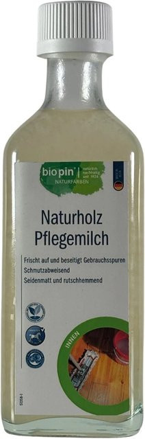 Biopin Naturholz-Pflegemilch transparent satin matt 0,25 l - Bild 1