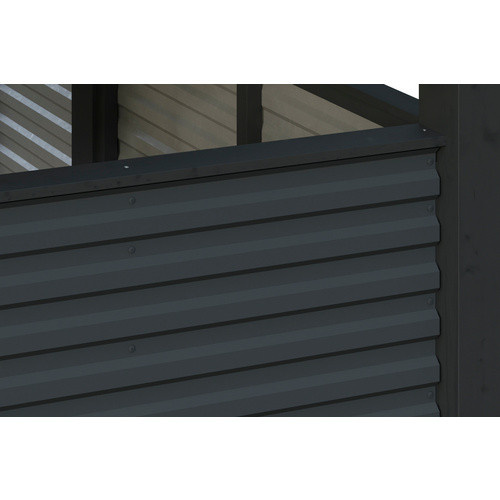 Skan Holz Doppelcarport Friesland Set 13 mit Rück- und Seitenwand, Breite: 557 cm, Tiefe: 555 cm, Anthrazit-Schwarz - Bild 4