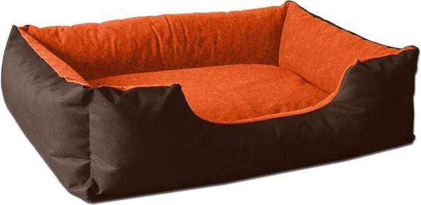 BedDog Hundebett LUPI Hundesofa in Orange mit waschbarem Bezug aus Mikrofaser