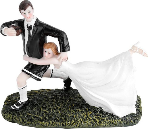 mfySpace Tanzendes Brautpaar aus Harz als Hochzeitstorte Topper Dekoration