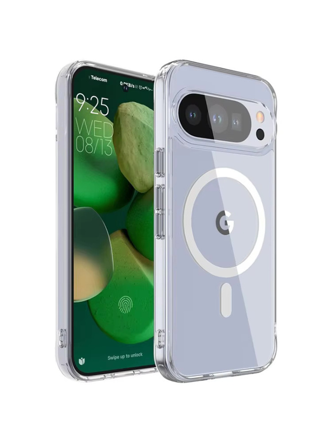 Transparente magnetische TPU-Schutzhülle mit MagSafe Kompatibilität für Google Pixel 8 9 10 Pro XL 5G - Bild 7