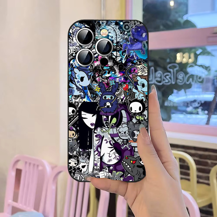 Japan T-Tokidoki Silikonhülle für Apple iPhone in Multicolour, matt und weich - Bild 3