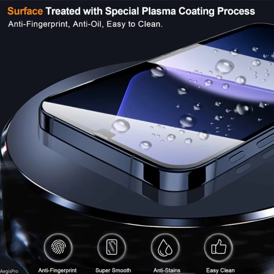 4-in-1 HD Hartglas Schutzset für iPhone mit Kameraobjektivschutz, 9H Härte, transparent - Bild 5