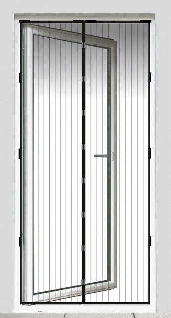 Insektenschutz Magnetvorhang Schwarz B: 100 cm, H: 220 cm - Bild 1