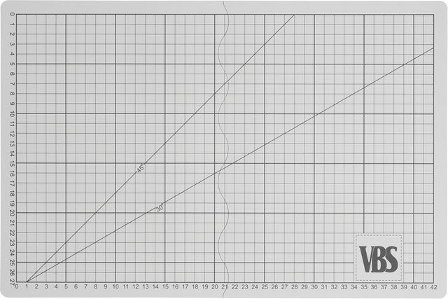 VBS Faltbare Schneidematte Cool Grey DIN A3 - Bild 1