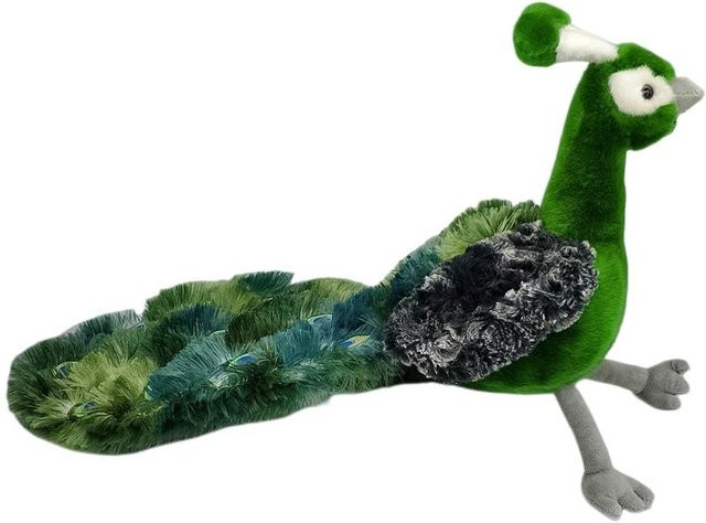 Yiran Health & Beauty Pfau Plüschkissen, Kuscheltier, Grün - Bild 1