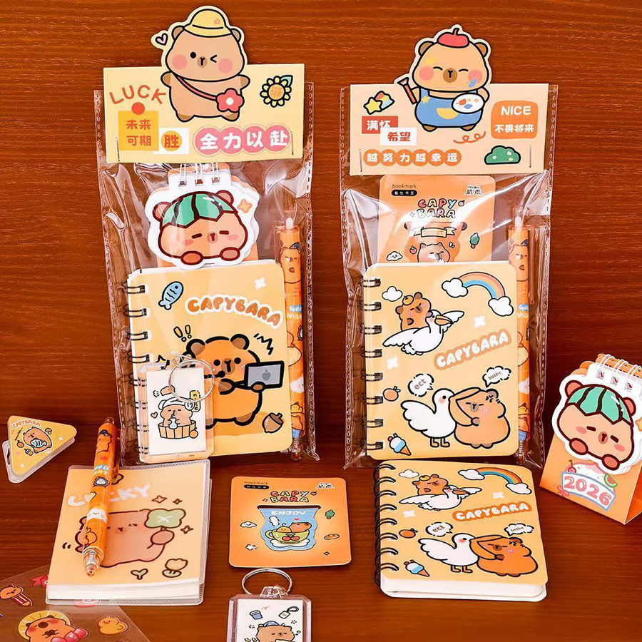Bandai Capybara Schreibwarenset für Schüler in Mehrfarbig - Bild 2