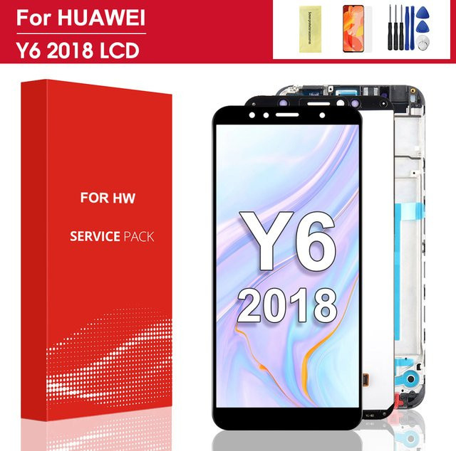 Huawei Y6 2018 LCD Display mit Touchscreen Digitizer in Schwarz, 5.7 Zoll, passend für Huawei Y6 Prime 2018 Modelle ATU L11 L21 L22 LX1 LX3 L31 L42 - Bild 1