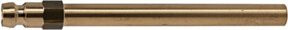 Riegler Stecknippel-Rohr DN 6 aus Messing in Gold, Rohr-Außendurchmesser: 10 mm, SW 11, Länge: 240 mm - Bild 1