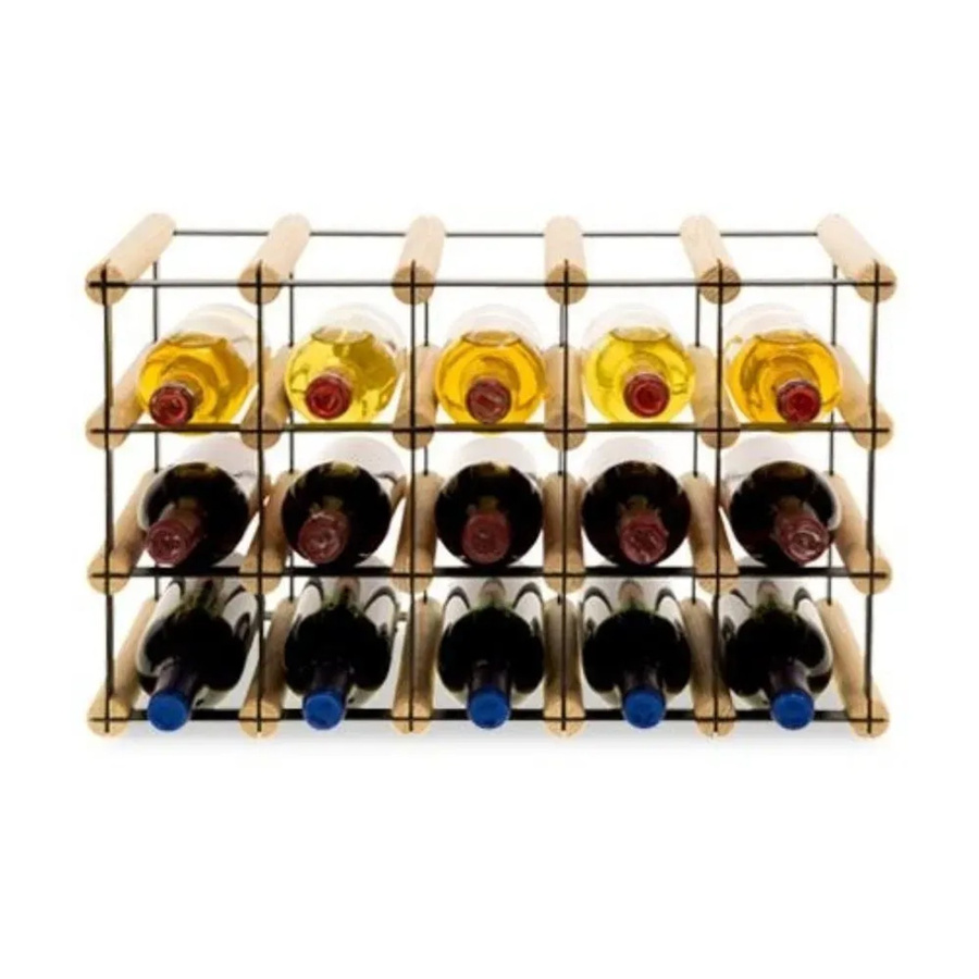 PROREGAL Modulares Weinregal Vinotega aus massivem Kiefernholz in Natur, H x B x T: 32,5 x 52,5 x 24,5 cm - Bild 2