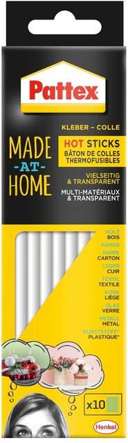 Pattex Heißklebesticks transparent 11 mm 10 Stück - Bild 1
