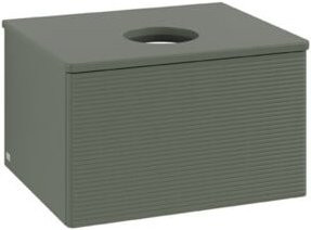 V&B Waschtischunterschrank Antao mit Frontstruktur in Grau, B/T/H: 60 x 36 x 50 cm - Bild 1