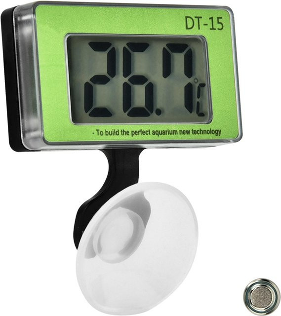 GoolRC Digitales Aquarium-Thermometer mit großem Display in Grün - Bild 1