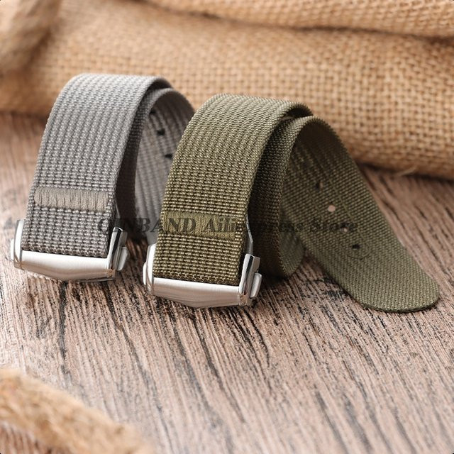qinband Uhrenarmband Nylon, Textil/NATO, Wasserdicht, Unisex, 20mm 22mm - Bild 1
