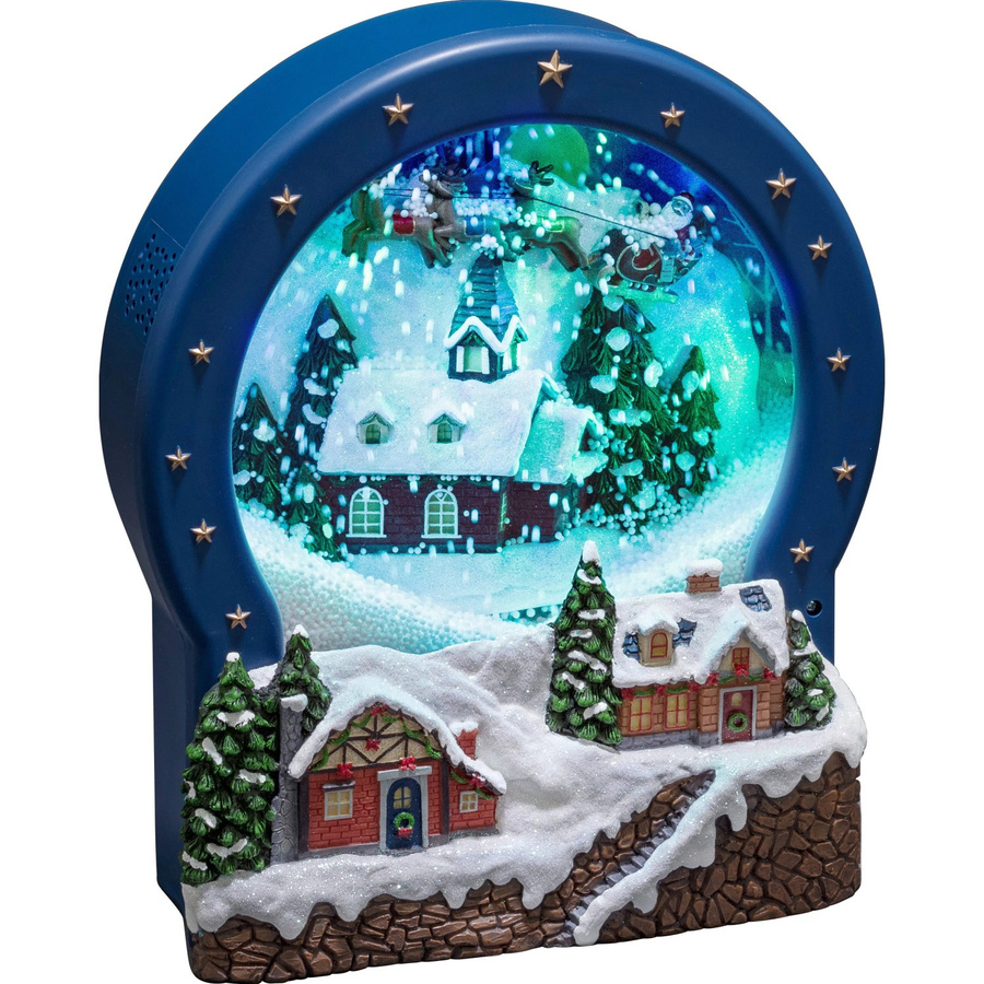 Konstsmide LED Szenerie Dorf aus Glas mit 9 bunten Lichtern für Weihnachten - Bild 2