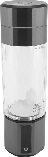 OutsideWorld Wasserstoff-Trinkflasche mit schneller Elektrolyse und 9800ppb Wasserstoffkonzentration, Wasserionisator, Grau, 230 ml - Bild 1