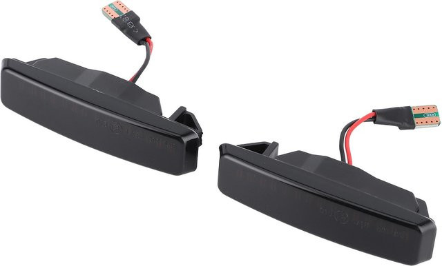 Koogeelife 2 Stück Dynamische Seitenmarkierungs-Kotflügel LED Blinker mit getönter Linse in Schwarz für BMW 5er E39 1995-2003 - Bild 1