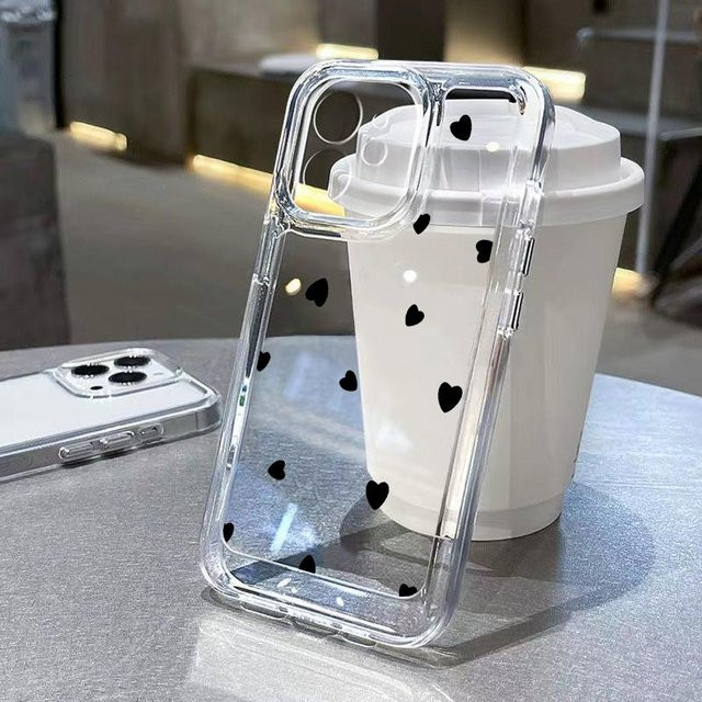 Xiaomi Handyhülle mit Schleife und Herz in Transparent für Poco M6 X5 X6 Pro sowie Redmi 14C 13C 12C 10C 11 10 9 8 Pro 14 11T - Bild 1