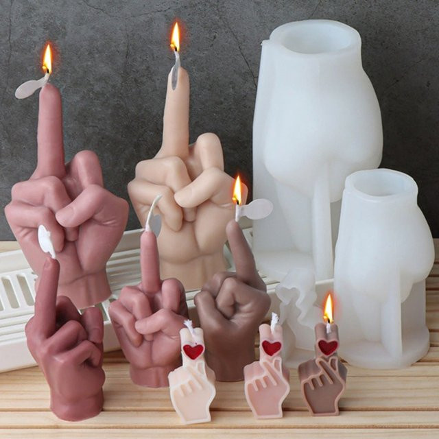 Silikonform Herz für DIY Kerzen, Gips und Harz zur Gestaltung von handgemachten Dekorationen - Bild 1