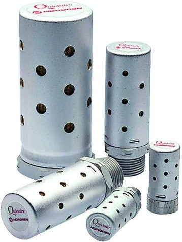 IMI Norgren Druckluft-Schalldämpfer MB003B aus Aluminiumlegierung in Silber - Bild 1
