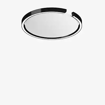 Occhio Mito Soffitto 40 Flat Narrow LED Wand- und Deckeneinbauleuchte, Kopf Black Phantom und Abdeckung Weiß Matt, x-tra warm (2.200-3.500 K) - Bild 1