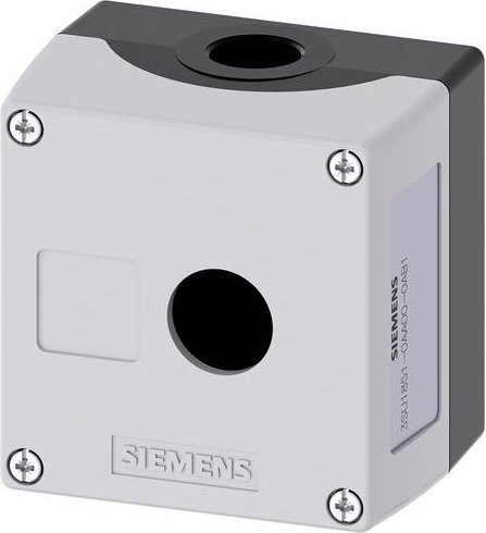 Siemens SIRIUS ACT 3SU1851-0AA00-0AB1 Leergehäuse für Bodenbefestigung, 1 Einbaustelle, Grau, L x B x H: 89,4 x 85 x 64 mm - Bild 1