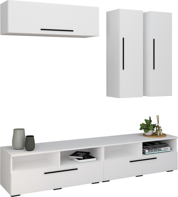 VCM Wohnwand Arila XL Anbauwand mit Stauraum, H x B x T: 200 x 190 x 40 cm - Bild 1