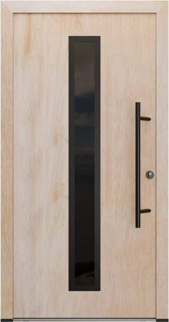FM Türen Innen Tür AS68 Modell 21 mit Glaseinsatz in Turner-Eiche, Rechts, B: 110 cm, H: 210 cm - Bild 1