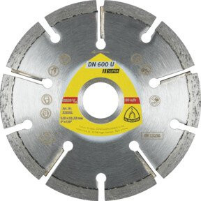 Klingspor DN 600 U Diamanttrennscheibe für Stein in Silber, Durchmesser: 125 mm, Breite: 6 mm, Bohrung: 22,23 mm - Bild 1