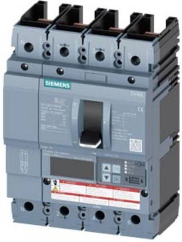 Siemens 3VA6210-7JT41-0AA0 Leistungsschalter in Grau mit einem Einstellbereich von 40 - 100A und einer maximalen Schaltspannung von 600 V/AC - Bild 1