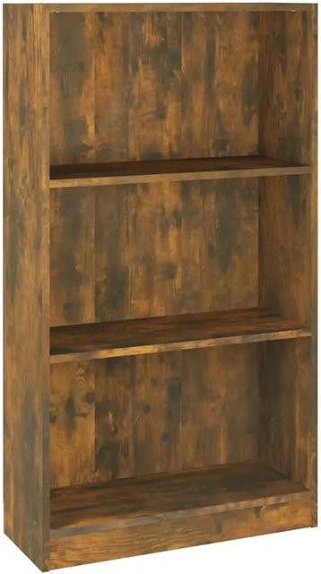 vidaXL Bücherregal aus Holzwerkstoff in Räuchereiche, Braun, B/T/H: 60 x 24 x 109 cm - Bild 1