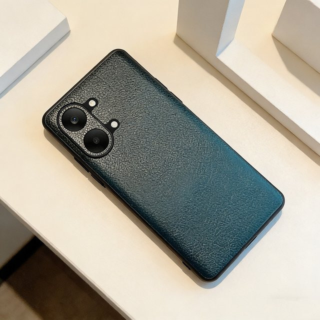 Xiaomi Business Schutzhülle aus Lychee-Leder für Poco X8 Pro Max F9 Ultra M8 Pro F9 Pro F7 F6 in Schwarz mit Linsenschutz - Bild 1