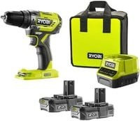 Ryobi ONE+ Akku-Schlagbohrschrauber R18PD5-220S, 18V, Grün-Schwarz-Mehrfarbig - Bild 1