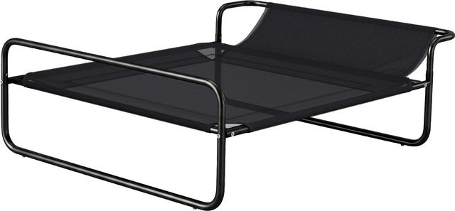 PawHut Hundeliege Outdoor mit atmungsaktivem Mesh-Bezug und Stahlrahmen, Schwarz, B/T/H: 91 x 69 x 29 cm - Bild 1