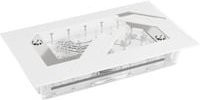 Alphacool Apex Distroplate Verteiler in Transparent/Weiß für Custom Loop Systeme - Bild 1