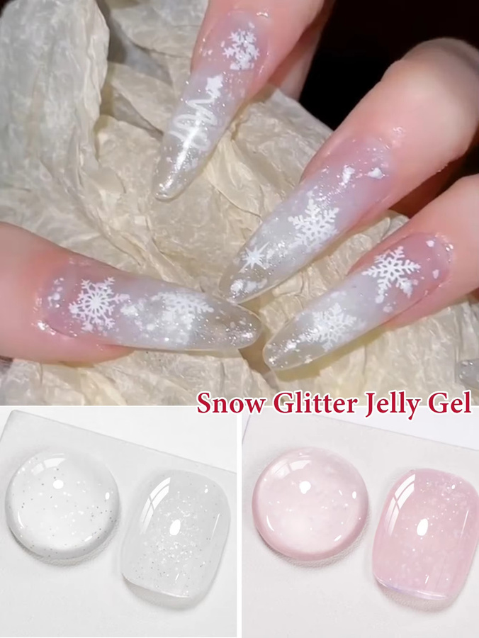 Four Lily Nagellack Gel, Rosa Milchig Weiß Gel, Schimmernd, 10 ml - Bild 1