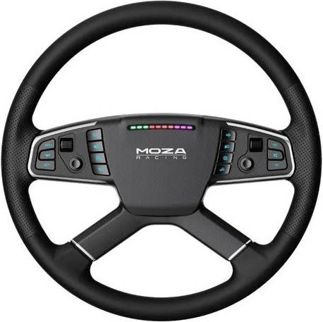 MOZA TSW Truck Wheel Lenkrad für PC in Schwarz und Silber - Bild 1