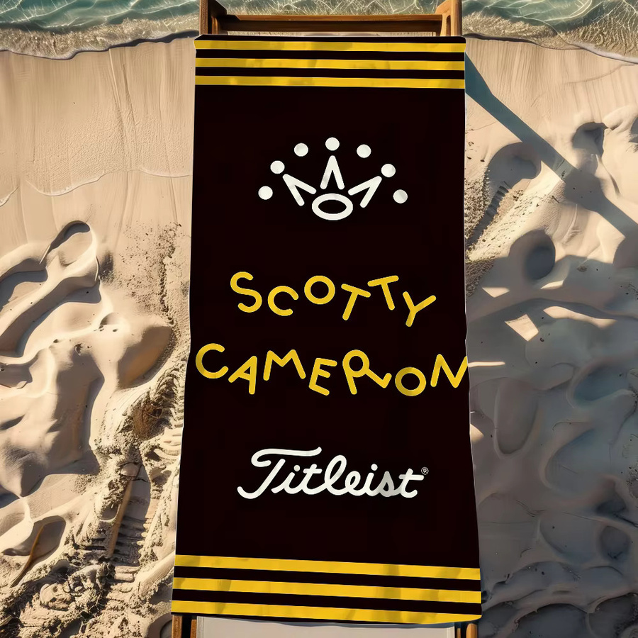 s-ScottyS C-Camerons Strandtuch Schwarz Unisex, schnell trocknend und saugfähig - Bild 3