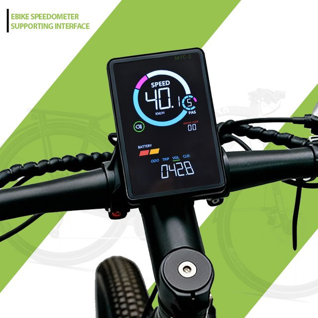 Haytrix M7C-2 E-Bike Display Bildschirm in Schwarz für E-Bike Conversion Kits - Bild 1