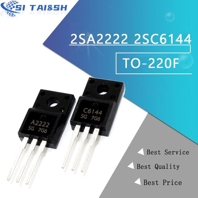Si Tai&SH Transistor Set 10 Stück 2SA2222 und 2SC6144 TO-220F in Schwarz - Bild 1