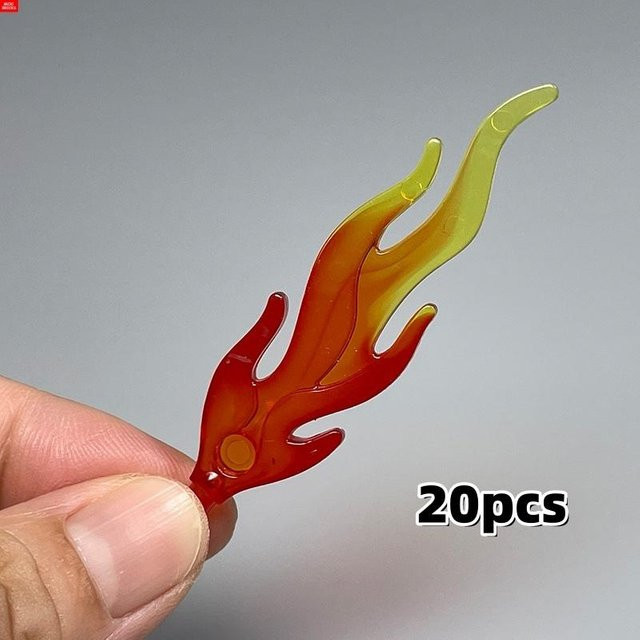 Yiran toy Flamme Feuer Fackel mit Feder Schwanz 20-teiliges Set - Bild 1