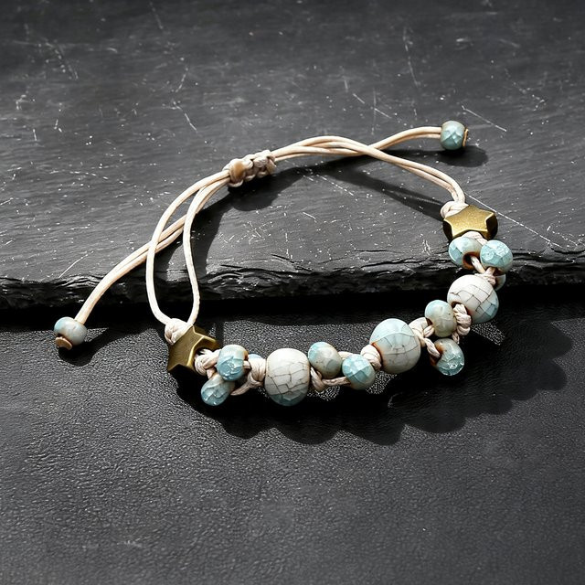 NORTHMAN Armband, Keramik, Hellblau, Perle, Damen - Bild 1