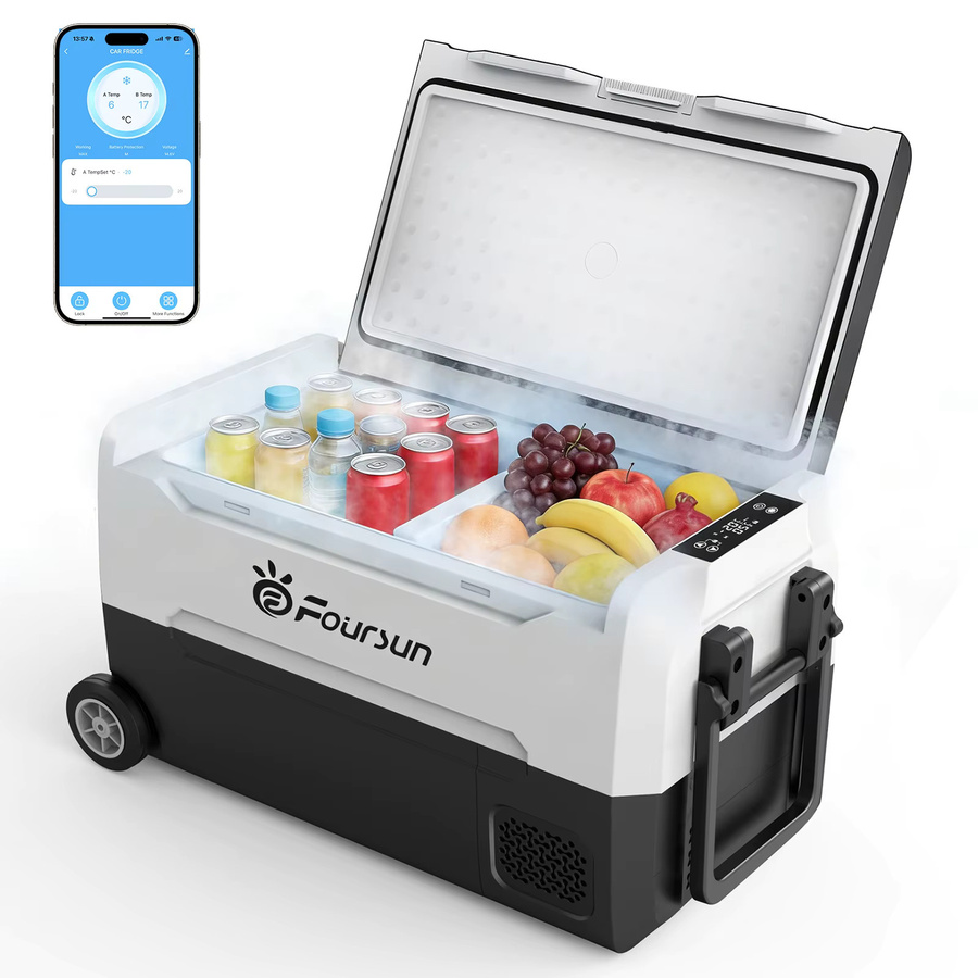 Foursun Tragbarer Kompressor-Kühlschrank mit Bluetooth-App-Steuerung für Camping und Reisen - Bild 6