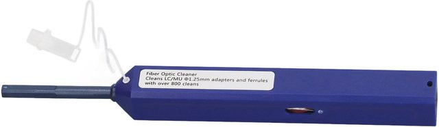 mfySpace Glasfaser-Reinigungspen für LC und MU Steckverbinder 1,25mm in Blau - Bild 1