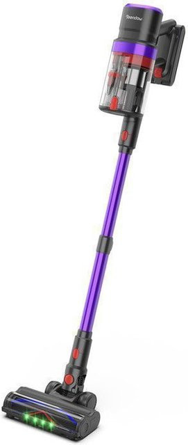 TEENDOW V20 Strong Kabelloser Staubsauger in Lila mit 500W Leistung, 45000Pa Saugkraft, Touchscreen-Display und 1,5L Staubbehälter - Bild 1