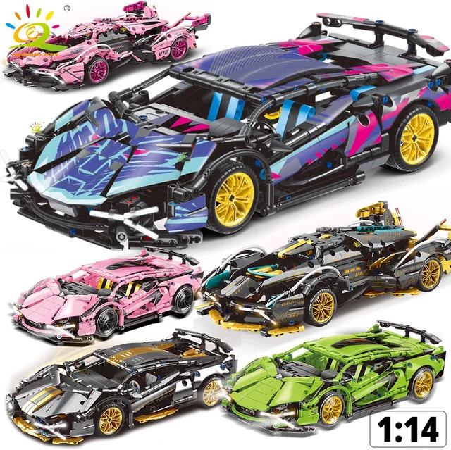 HUIQIBAO Racing Auto Technische Modell Bausteine, ab 6 Jahren - Bild 1