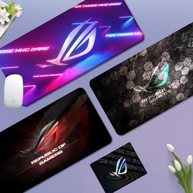 ASUS ROG Republic Of Gamers XL Lockedge Mauspad mit Logo, übergroße Notebook-Tischmatte für deinen PC, B: 80 cm, T: 30 cm - Bild 1